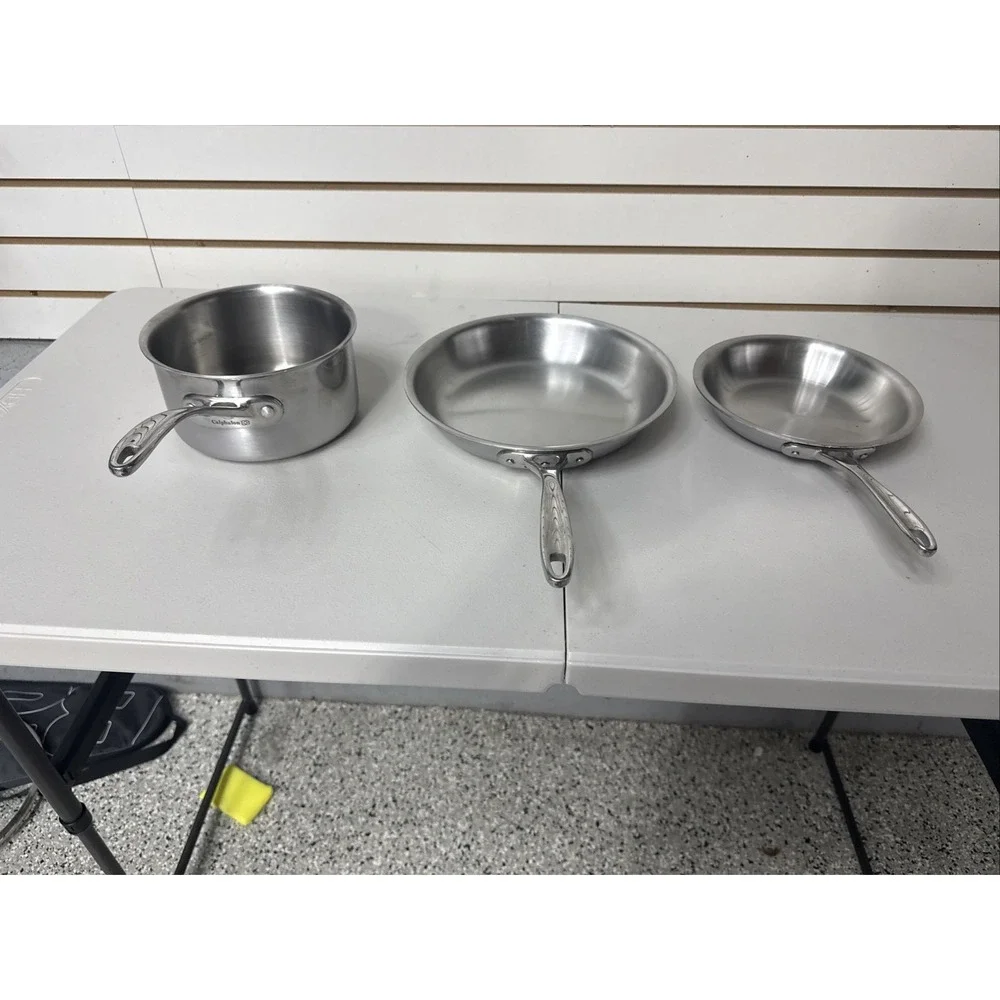 CALPHALON Stainless Steel 3-Piece Cookware 2 QT Pot, 9